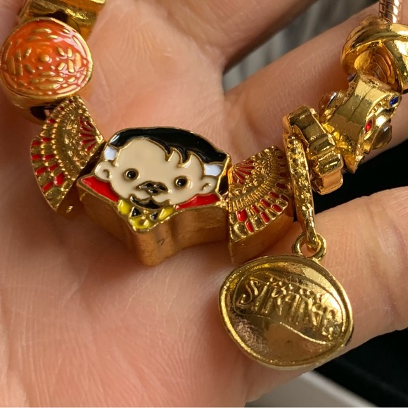 Retired Pandora Carrier Heraldic Amethyst Padlock Bracelet Doctor Strange Charms - Picture 7 of 15